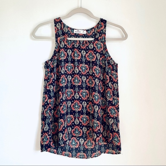 Hollister Tops - 3/$25 Hollister Batik Racerback Sleeveless Blouse Women’s XS Boho
